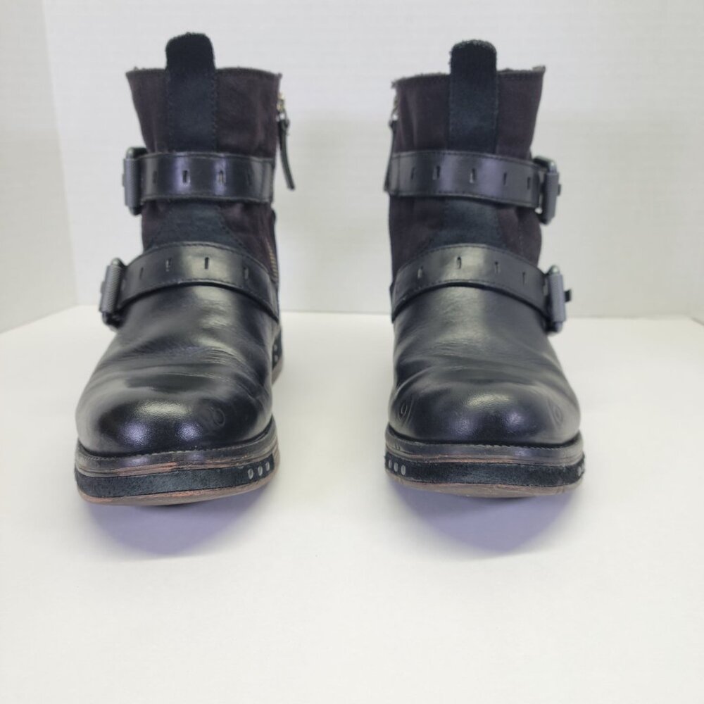 Cat Caterpillar Black P308999 Kearny Leather Ankle Boots Size 7 USA